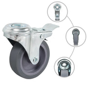 Ruote Girevoli con Foro per Bullone 16 pz 75 mm CFW7991297