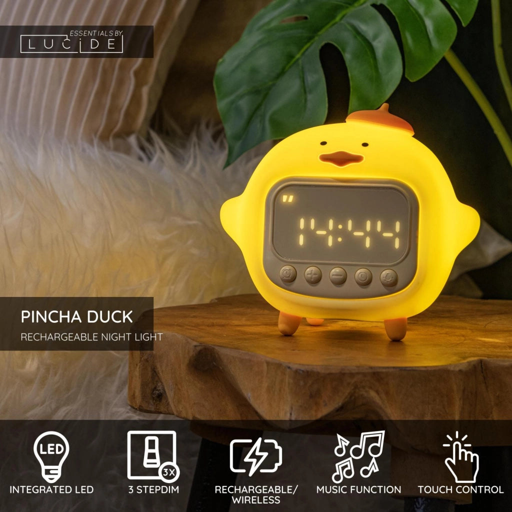 Lampada notturna LED anatra gialla PINCHA DUCK Lucide