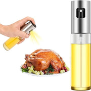 Olio Spruzzatore 100 ml, Spruzzatore per cucina, Olio Spruzzatore, Bottiglia in vetro resistente, Olio d'oliva, Flacone in vetro, Bottiglia in vetro