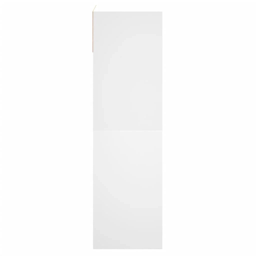 Scarpiera mobile contenitore per scarpe mobile per ingresso/corridoio/soggiorno 60 x 34 x 116 cm legno ingegnerizzato bianco 02_0021480