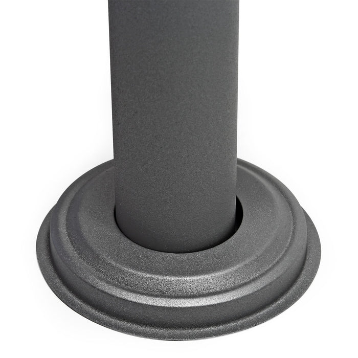 Telaio di supporto per cassetta postale singola autoportante, verniciato a polvere antracite