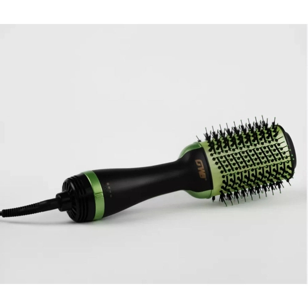 Trade Shop - Set Piastra + Spazzola Rotante Ioni 2in1 Professionale Per Styling Capelli Multifunzione -