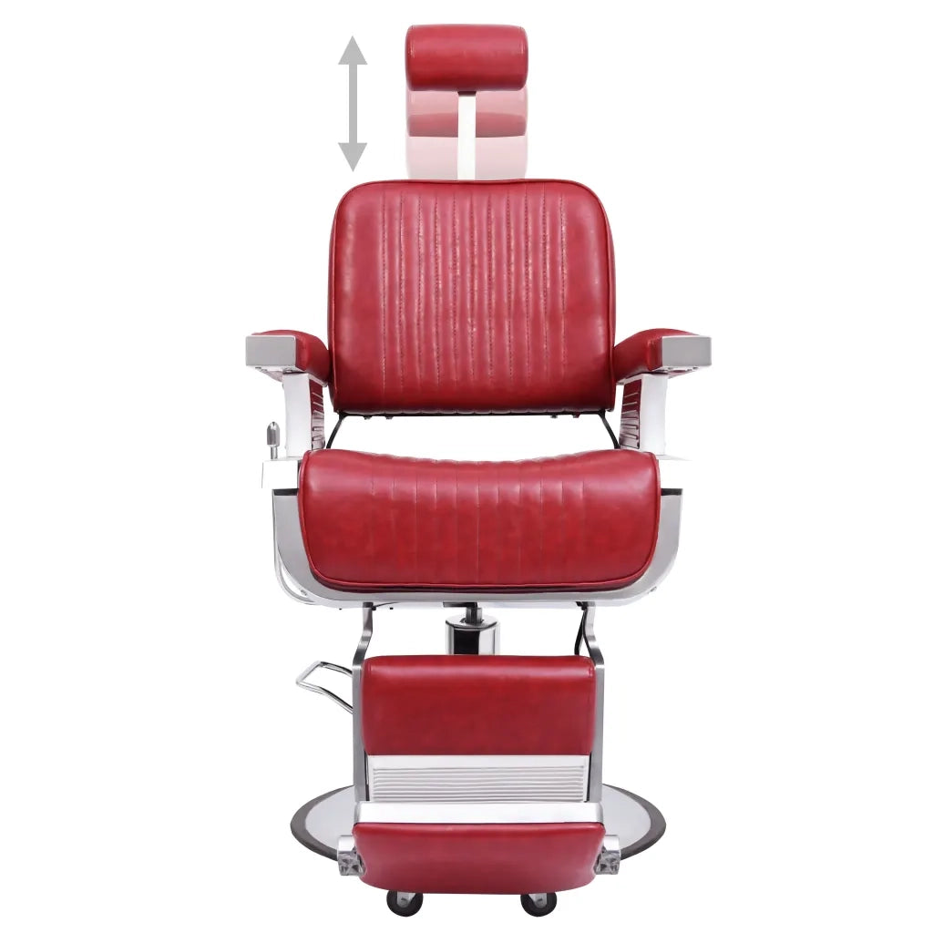 Poltrona da Barbiere Rossa 68x69x116 cm in Similpelle 110169