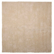Tappeto Shaggy Beige 200 x 200 cm Moderno tappeto quadrato trapuntato a Pelo Lungo