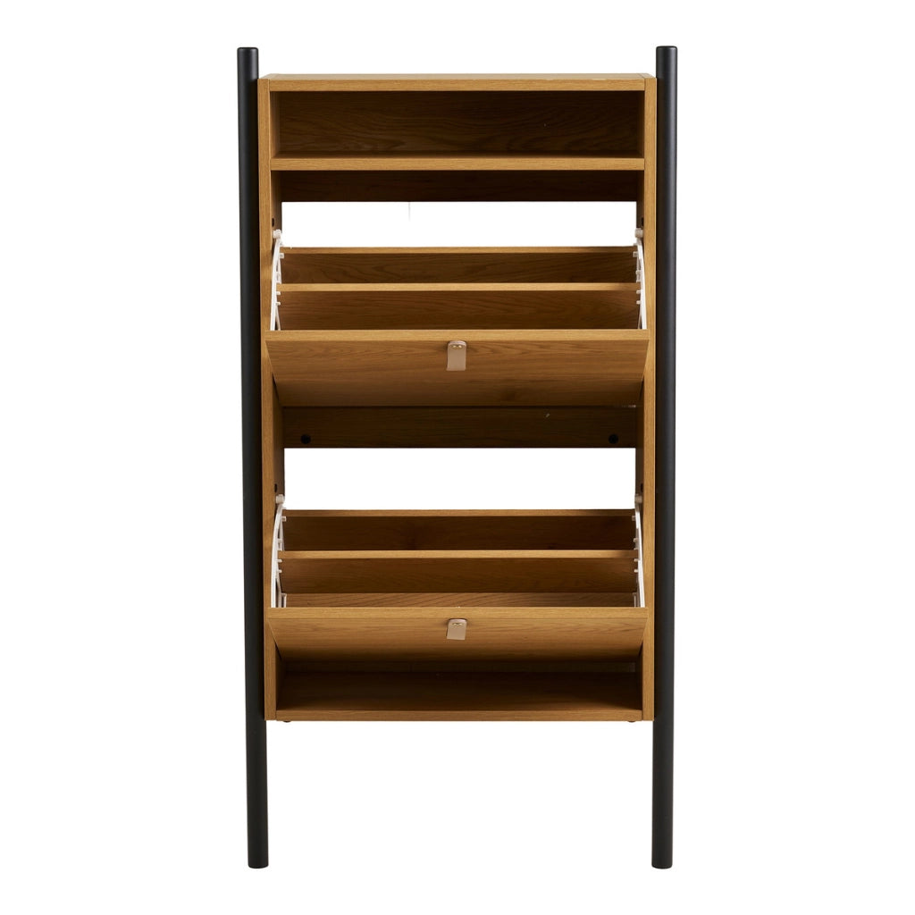 Scarpiera Barco, Marrone, Metallo, 26x62x118 cm