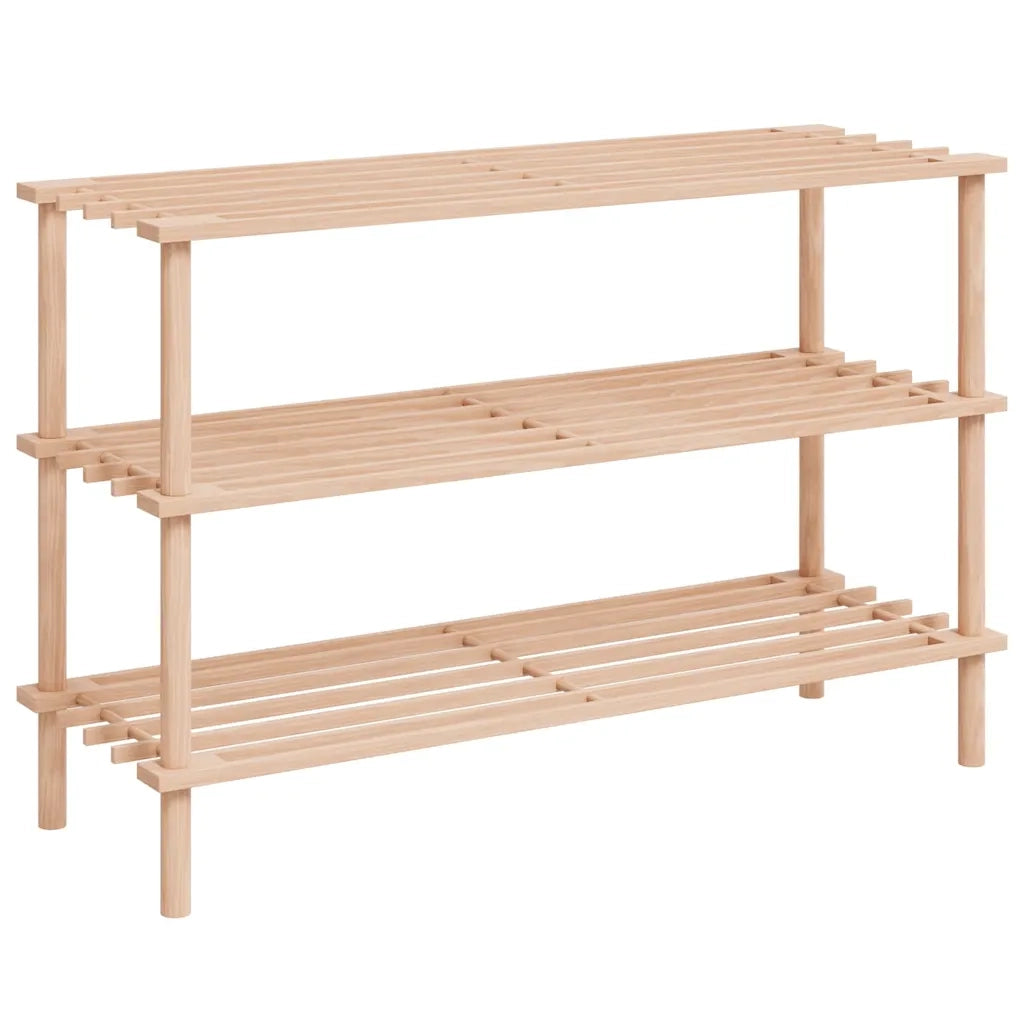 Scarpiere a 3 Livelli 2 pz in Legno Massello di Abete 241065