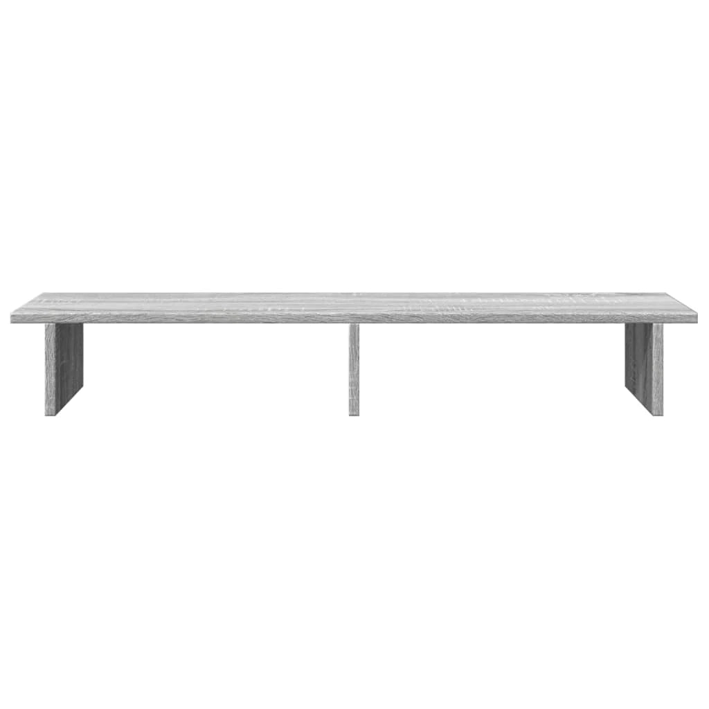 Supporto per monitor da tavolo mobile da ufficio Sonoma 100 x 27 x 15 cm legno ingegnerizzato grigio 02_0044980