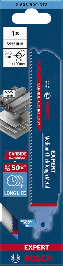 LAMA PER GATTUCCIO BOSCH EXPERT Medium-Thick Tough Metal S955HHM - 2608900373
