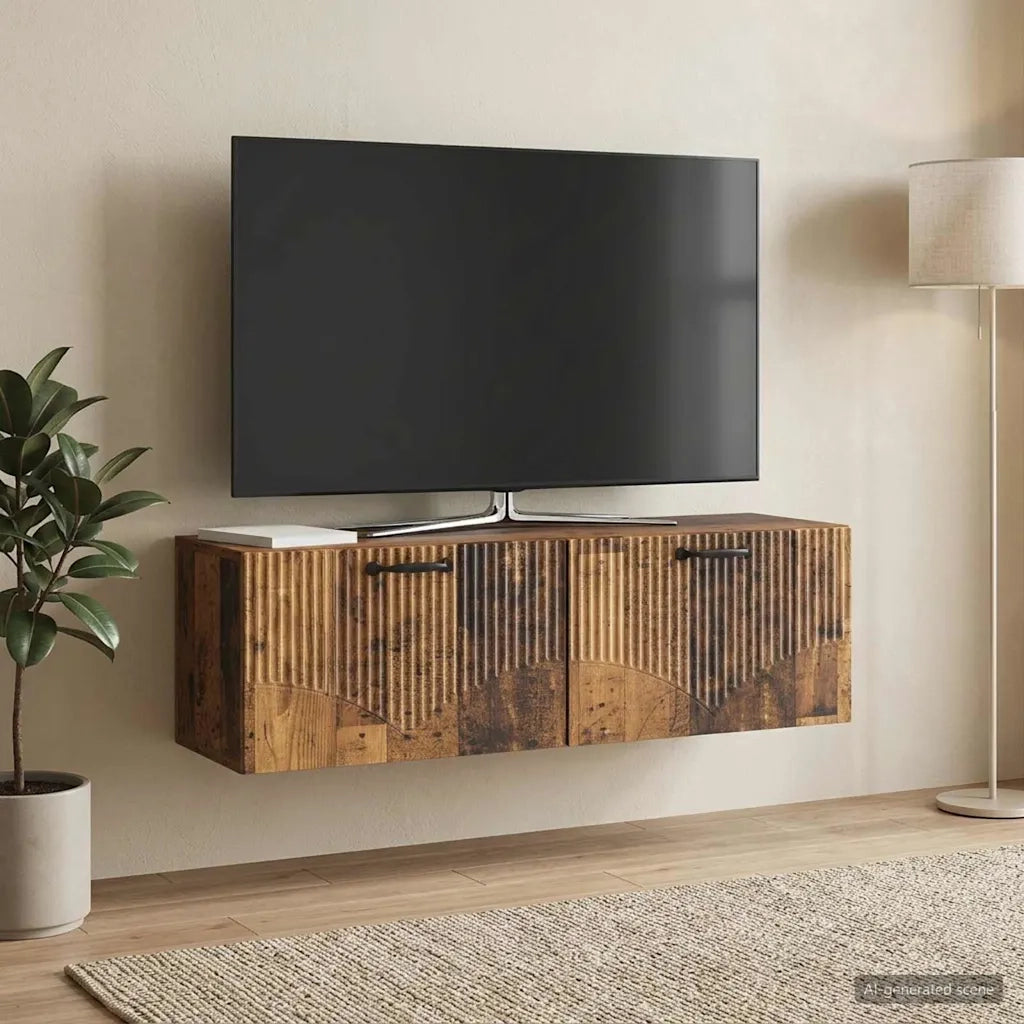 Mobile Porta TV da Muro Legno antico 98 x 31 x 30 cm 899073