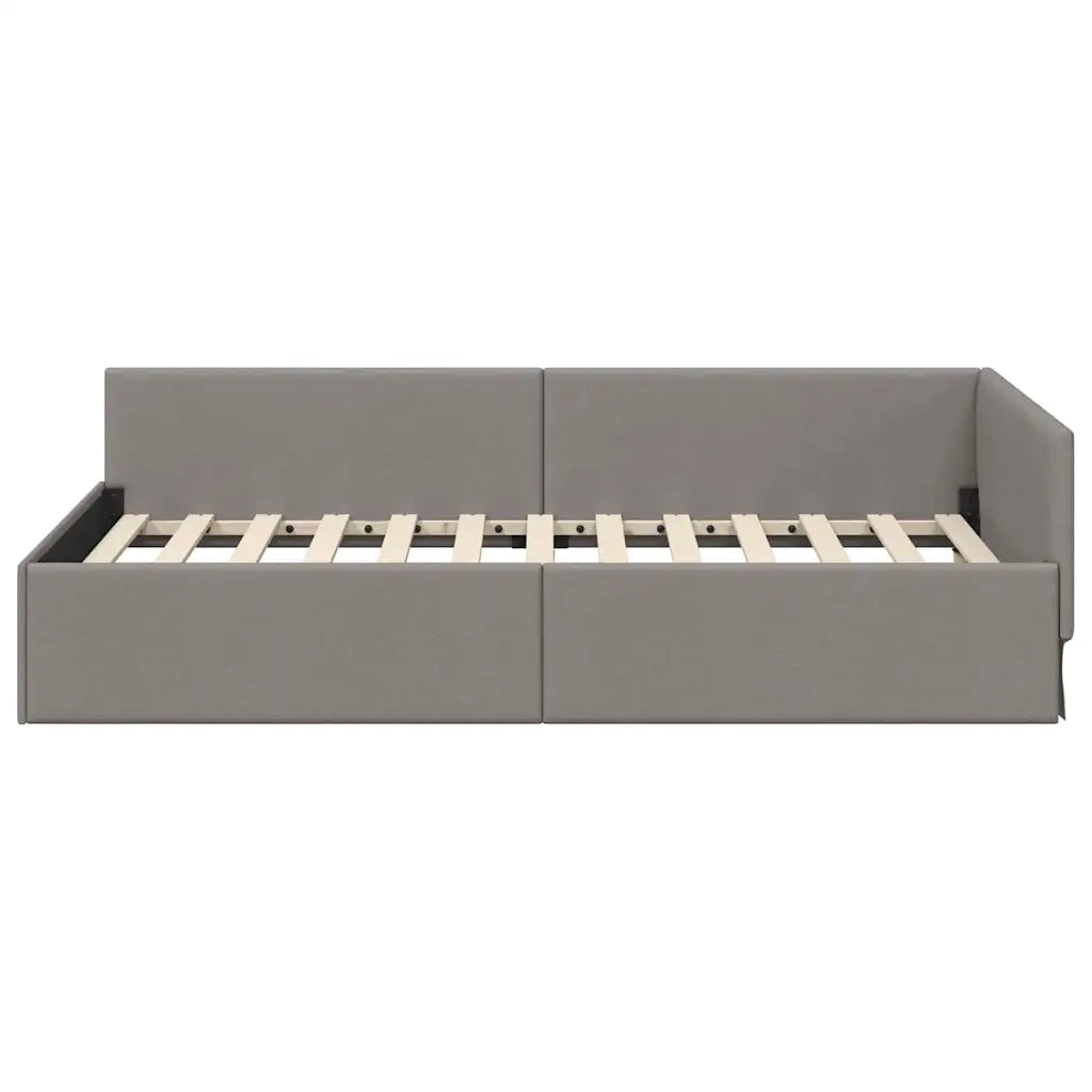 vidaXL Cornice del letto ad angolo con testiera Talpa 90 x 190 cm
