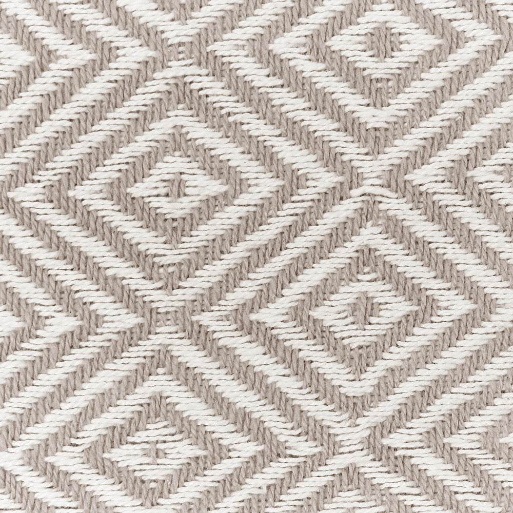 Copriletto in cotone tortora 200 x 220 cm con frange Soggiorno Camera da letto Tessili