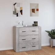 Credenza-Buffet-Armadio da cucina Grigio Sonoma 80x33x70 cm in Legno Multistrato 303239