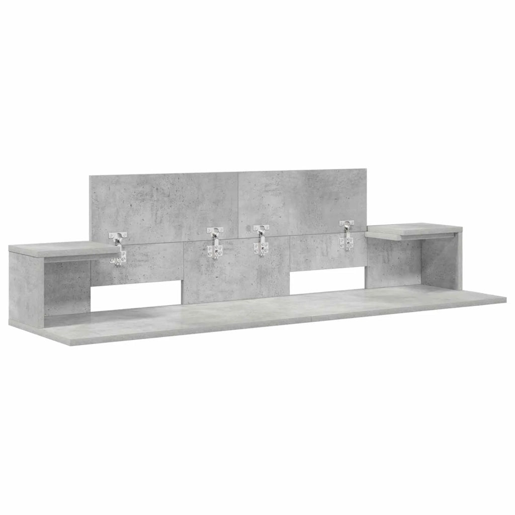 Scrivania studio Grigio Cemento 130 x 36 x 19,5 cm 8006703
