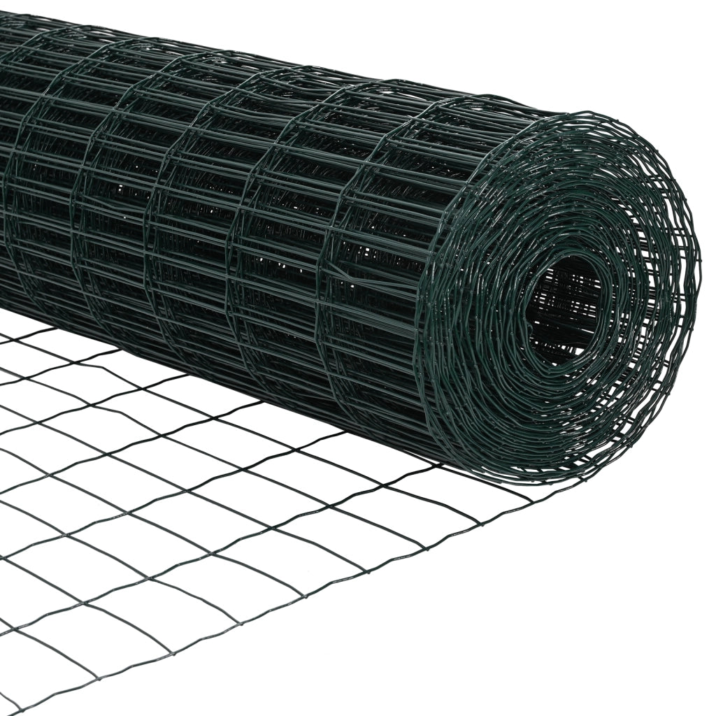 Recinto Euro con 7 post 0.8x10 m Acciaio Zincato Verde