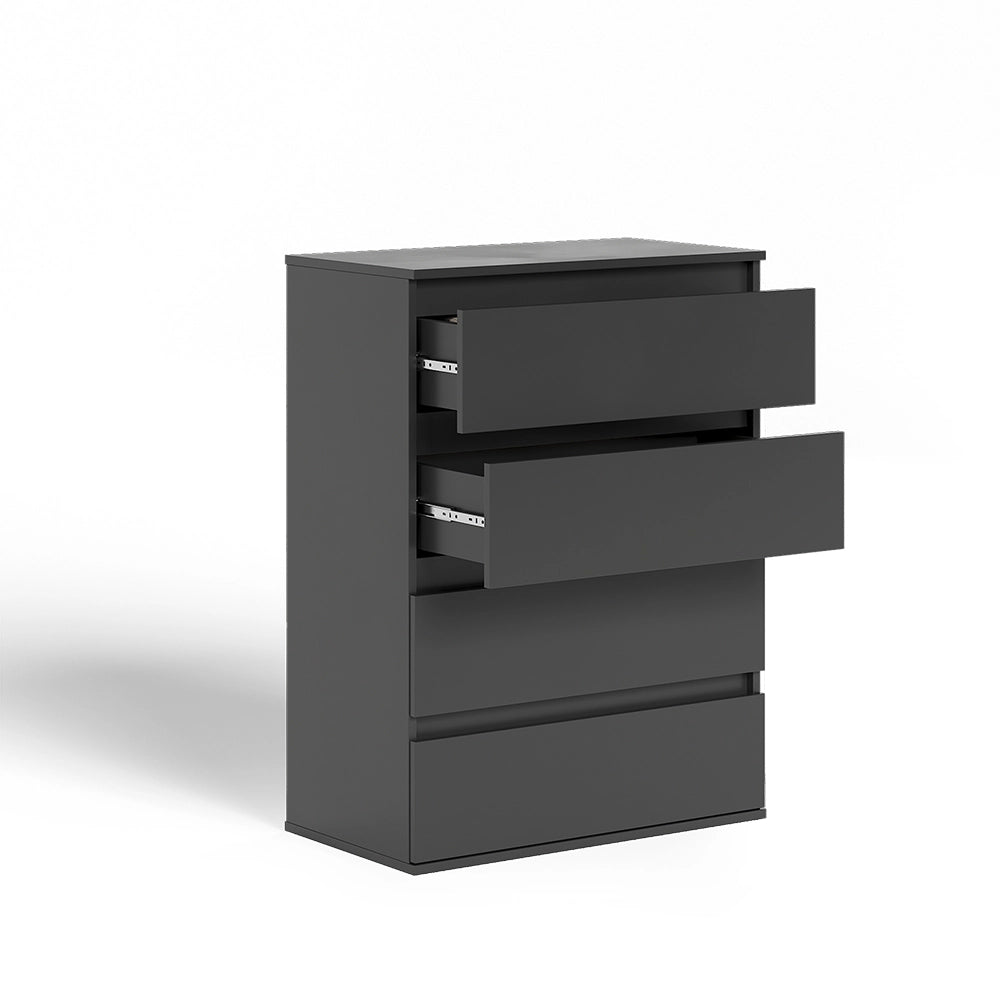 Vicco Cassettiera per camera da letto Antracite 74 x 99.6 cm con 4 cassetti