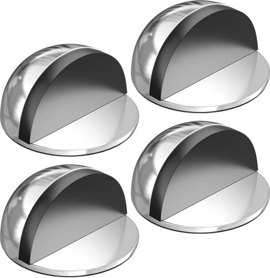 Stoppi per porte in vinile con cuscinetti in gomma - alluminio inossidabile - fermaviti - paraventi - pavimenti duri - protezione delle porte - muri mobili - zinco