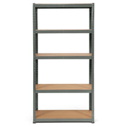 Scaffalatura regolabile a 5 ripiani 90 x 40 x 180 cm grande capacità di 875 kg stile moderno acciaio zincato grigio 20_0012055