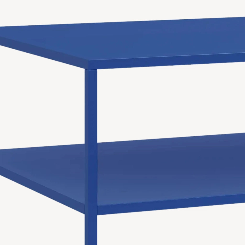 Tavolino da Salotto 'Solund' Metallo - Blu Scuro [en.casa]
