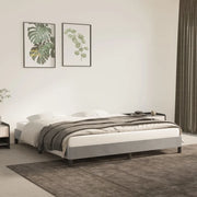 Giroletto senza Materasso Grigio Chiaro 160x200 cm Velluto 346982
