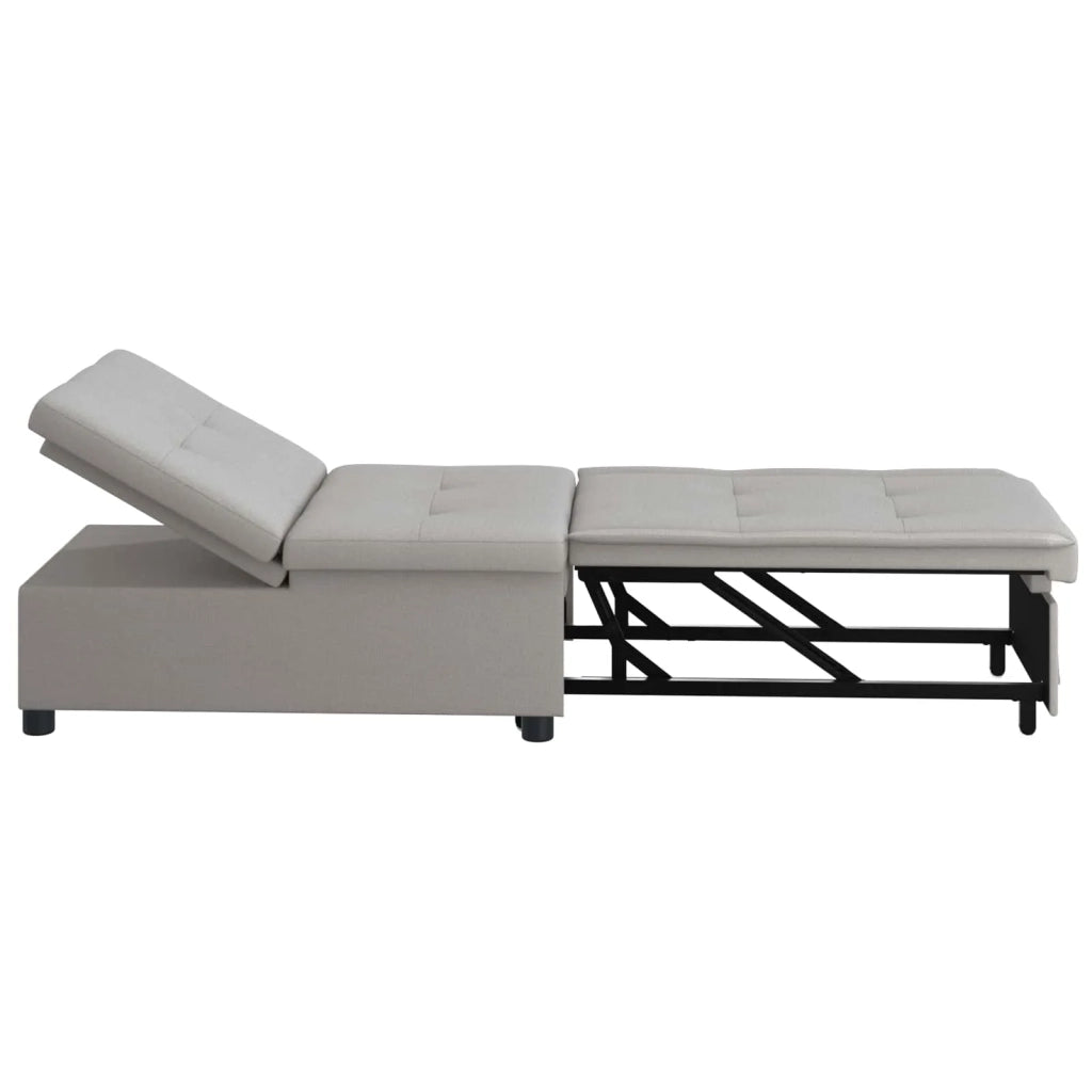 Divano Letto Estraibile Grigio 194 x 50 x 82 cm Tessuto 42008591