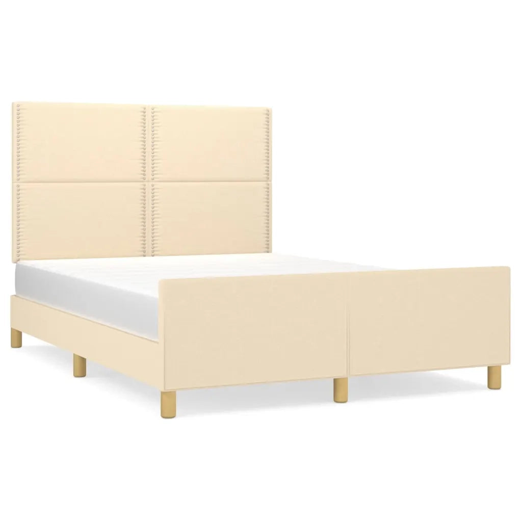 Giroletto con Testiera Crema 140x190 cm in Tessutocod mxl 73912