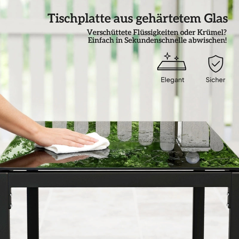 Set da bistrot in rattan, set di mobili da giardino composto da 3 pezzi con 2 sedie da giardino, tavolino, cuscini sfoderabili, grigio chiaro.