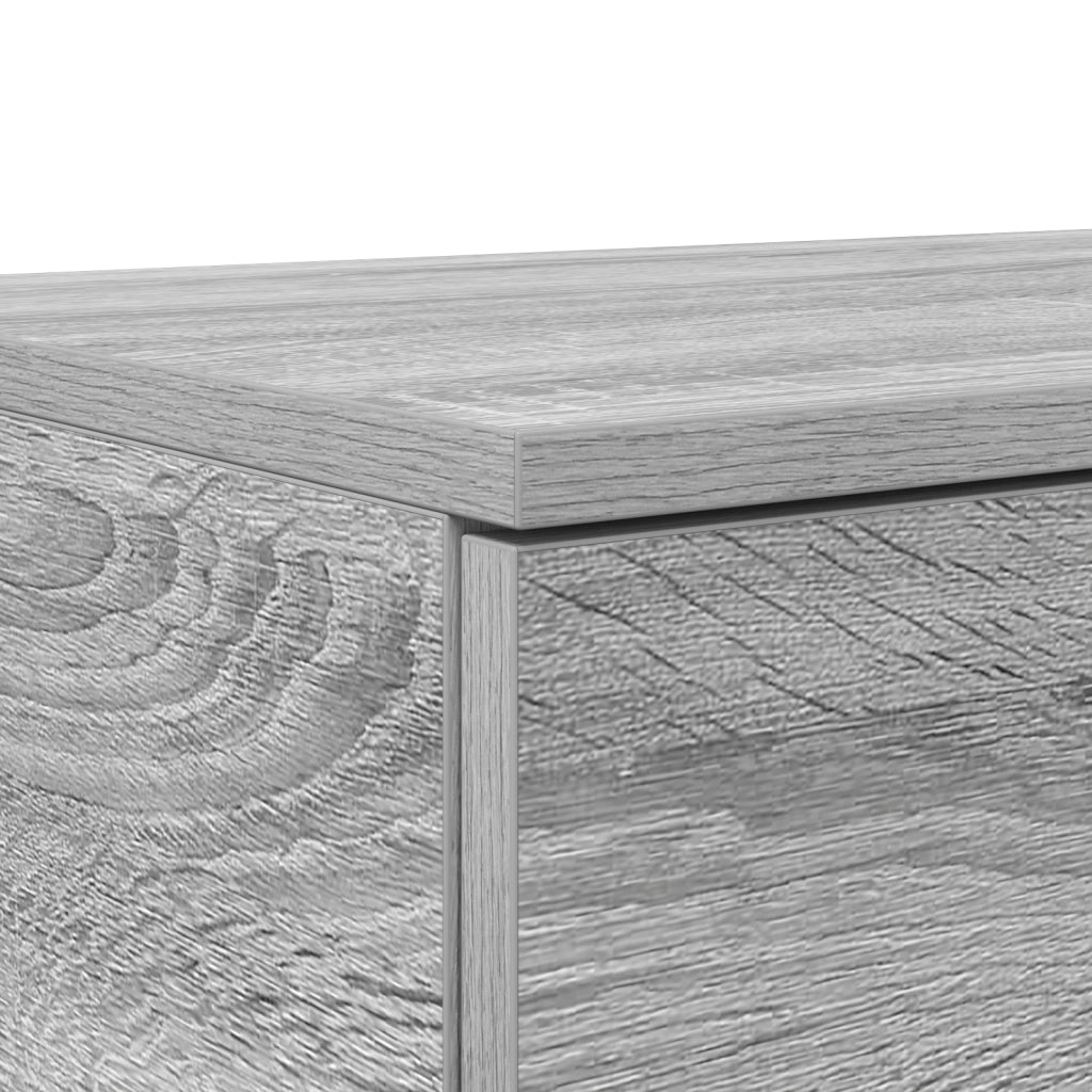 Cassetti per Letto Grigio Sonoma 120x36,5x16,5 cm Legno Ingegnerizzato