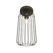 Lampada a sospensione BARN in acciaio nero opaco