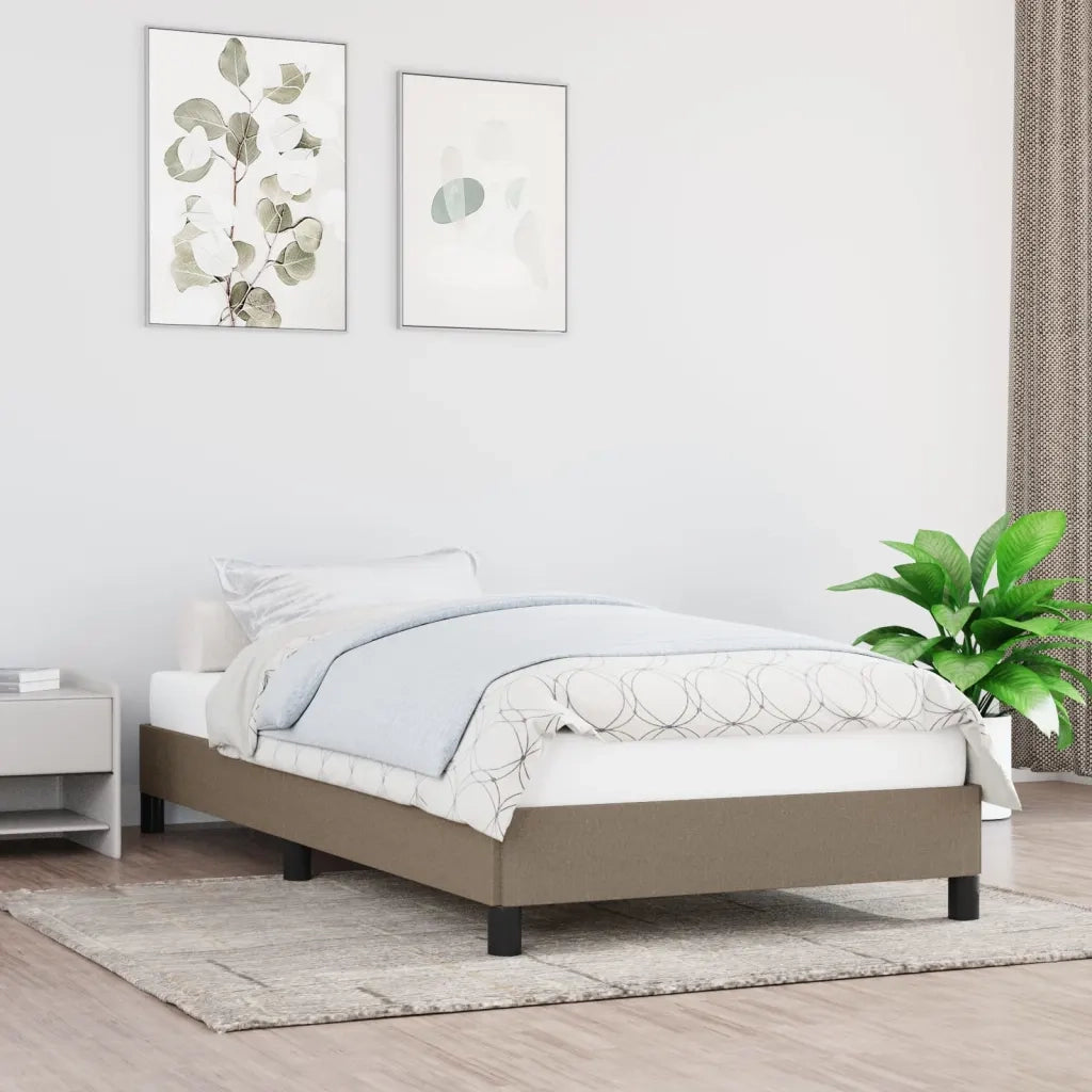 Giroletto senza Materasso Tortora 80x200 cm Tessuto 346676