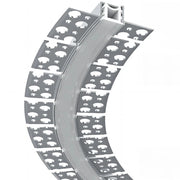 Trade Shop - 5pz Profilo In Alluminio Flessibile Curvabile Ad Incasso 1,5mt Per Strip Led Al-35-s -