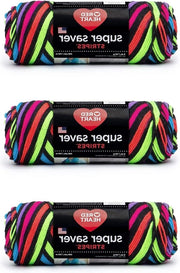Pacco Salvagente Super 3 Strisce Neon Acqua Gomma 7oz/198g 4 Medi 360 Yards