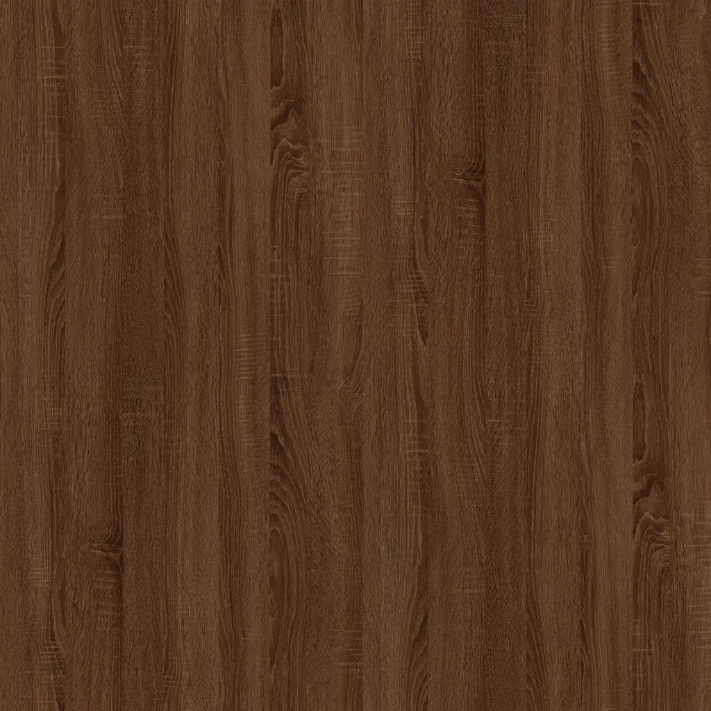 Comodino Rovere Marrone 57x55x36 cm in Legno Multistrato 816559