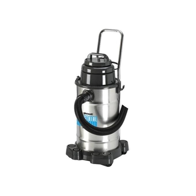 Gisowatt INDUSTRIAL 30 wetanddry Aspiratutto con Carrello, 30lt, Inox