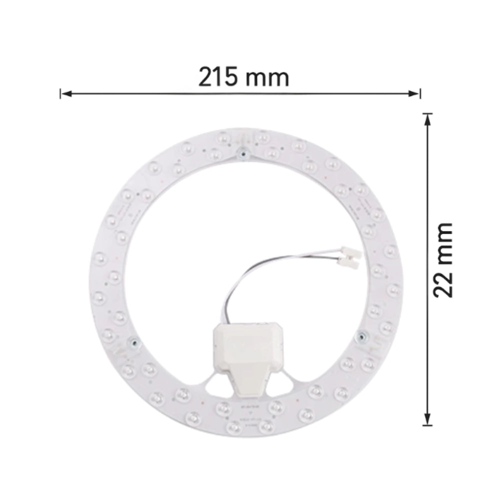 Fsl circolina magnetica led plafoniera 24w 4000k sistema on/off Ø215x22mm