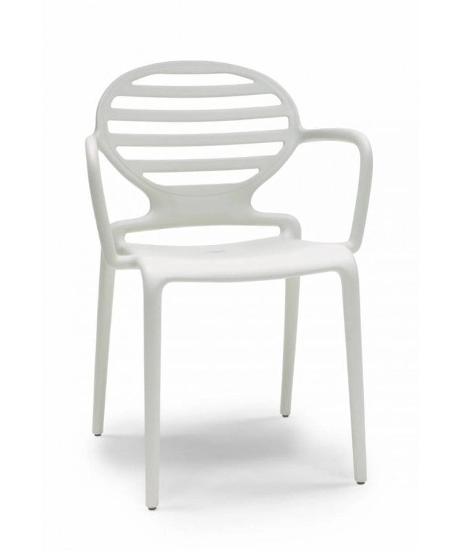 Sedia con braccioli set da 4 in tecnopolimero rinforzato Cokka Made in Italy SCAB DESIGN - Lino 11