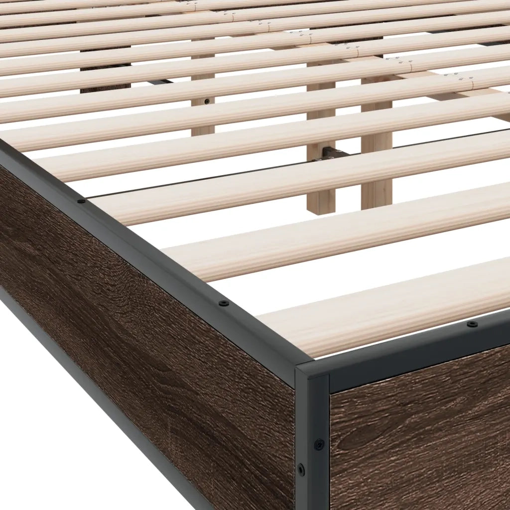 Giroletto Rovere Marrone 140x200cm in Legno Multistrato Metallo 3280196