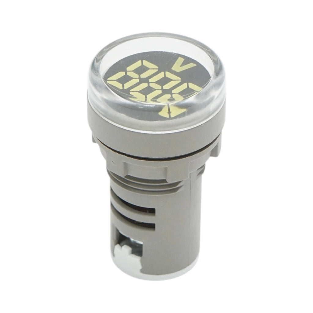 Indicatore digitale amperometro a LED bianco 50-500V AC Ø 22mm Breckner Germany