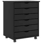 Mobiletto multifunzionale con cassetti 53 x 39 x 65,5 cm in legno di pino nero 02_0057654