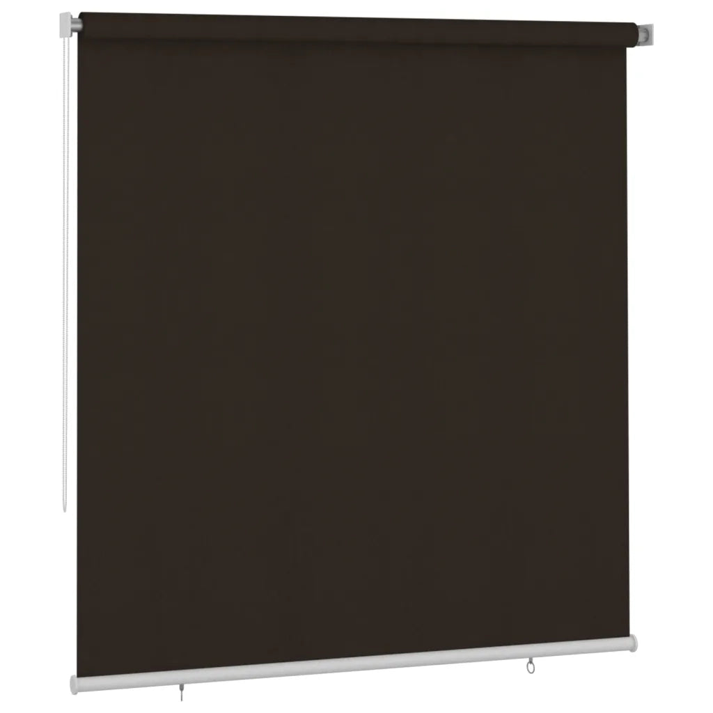 Tenda a Rullo per Esterni 220x230 cm Marrone HDPE 312986