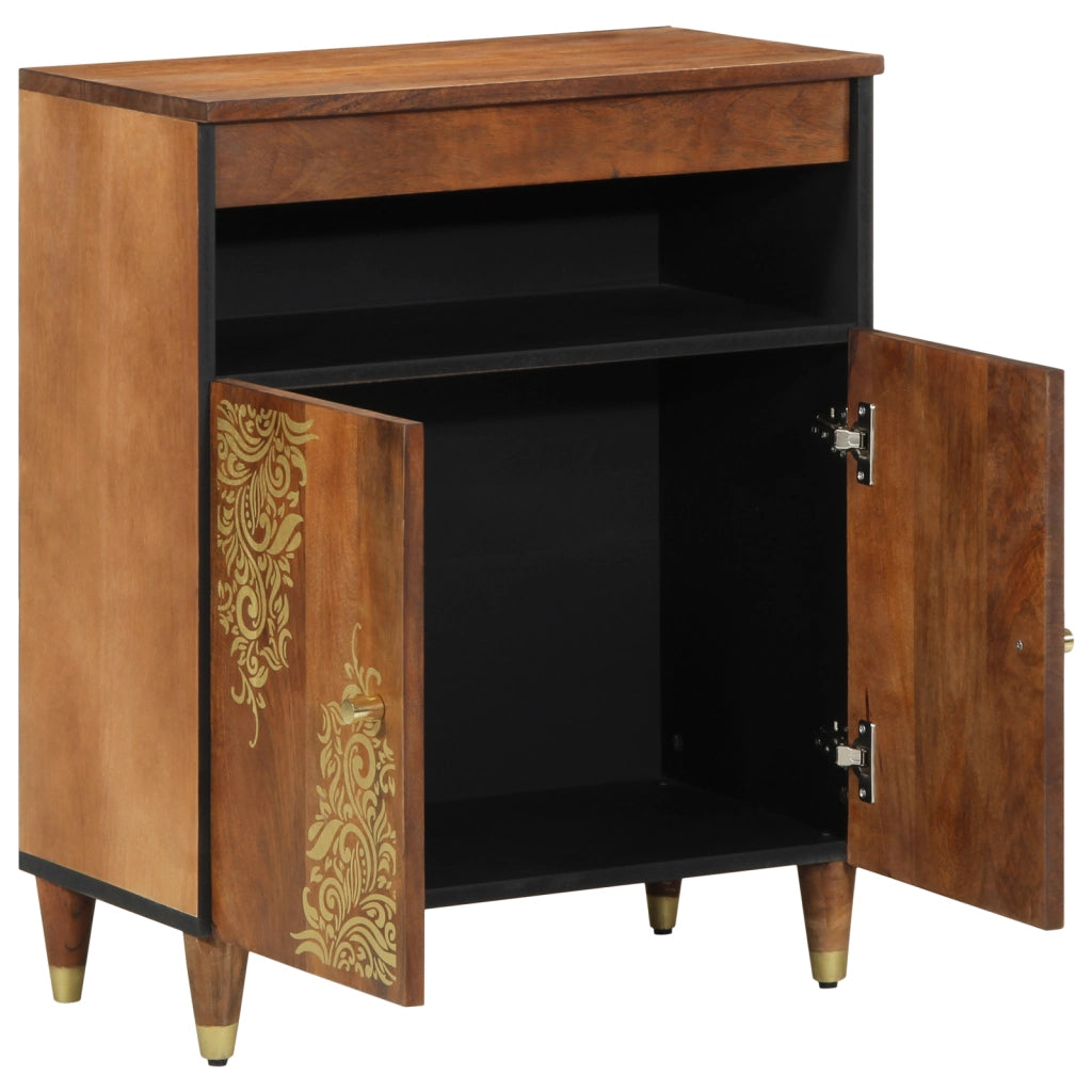 Buffet 60x33x75 cm in legno massello di mango