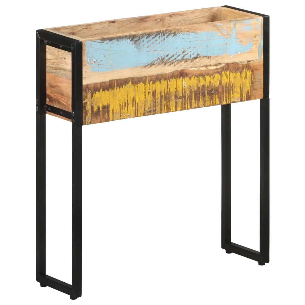 Fioriera 60x20x68 cm in Legno Massello di Recupero 321943