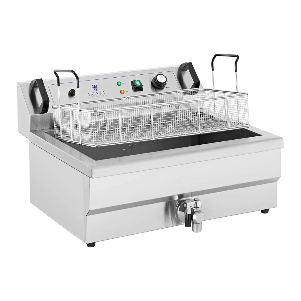 Friggitrice per ciambelle professionale in acciaio inox da 23 litri e 230 volt 14_0003991