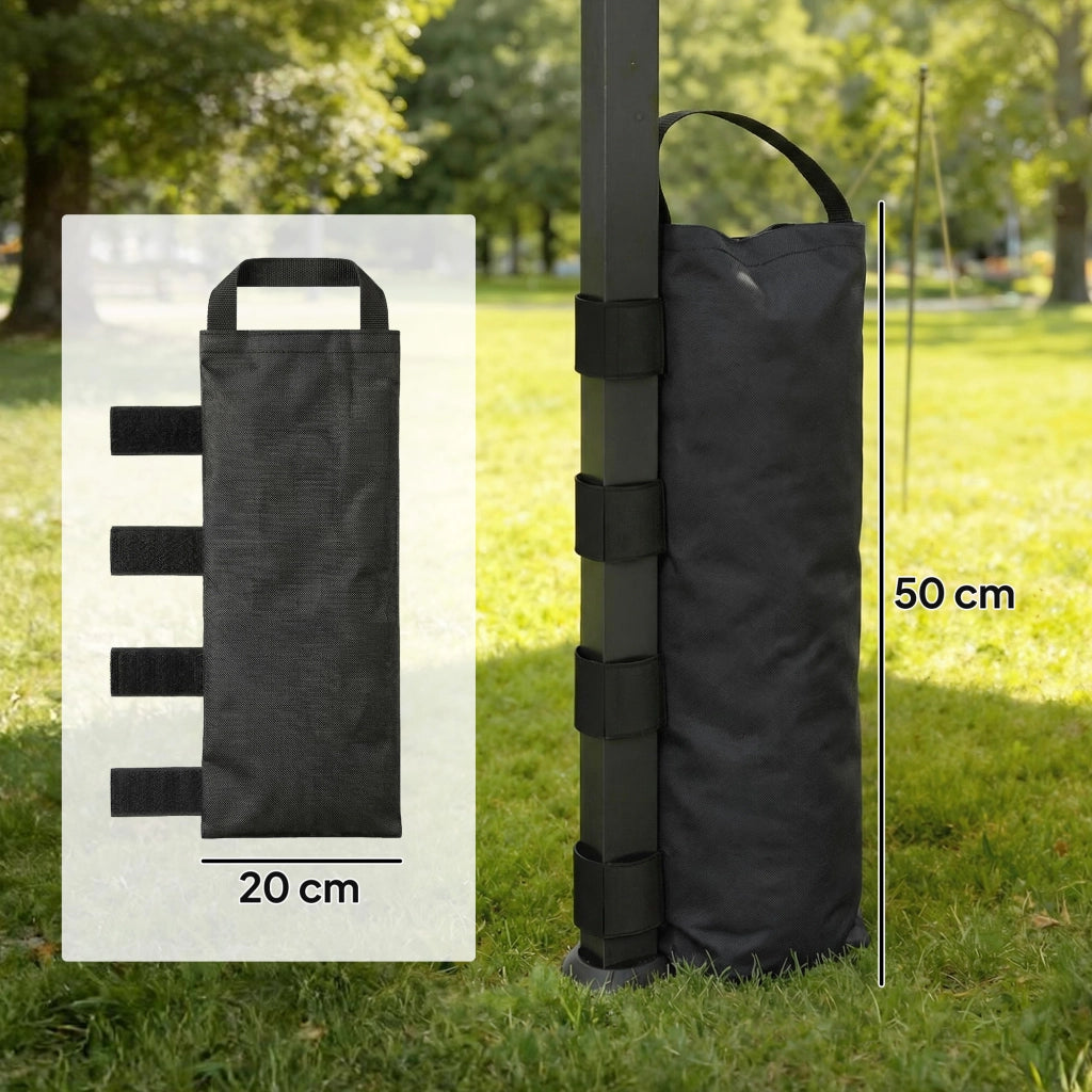 Set di 8 Borse Zavorra per Tenda ¨C Zephmum ¨C Nero