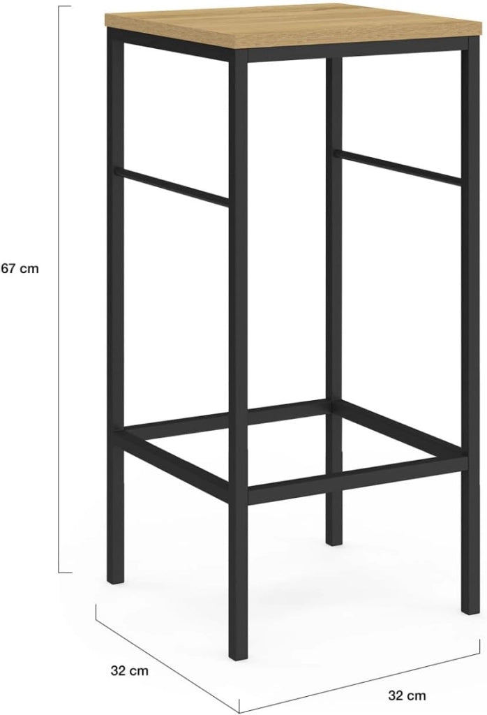 Set di 4 sgabelli da bar di design industriale DETROIT
