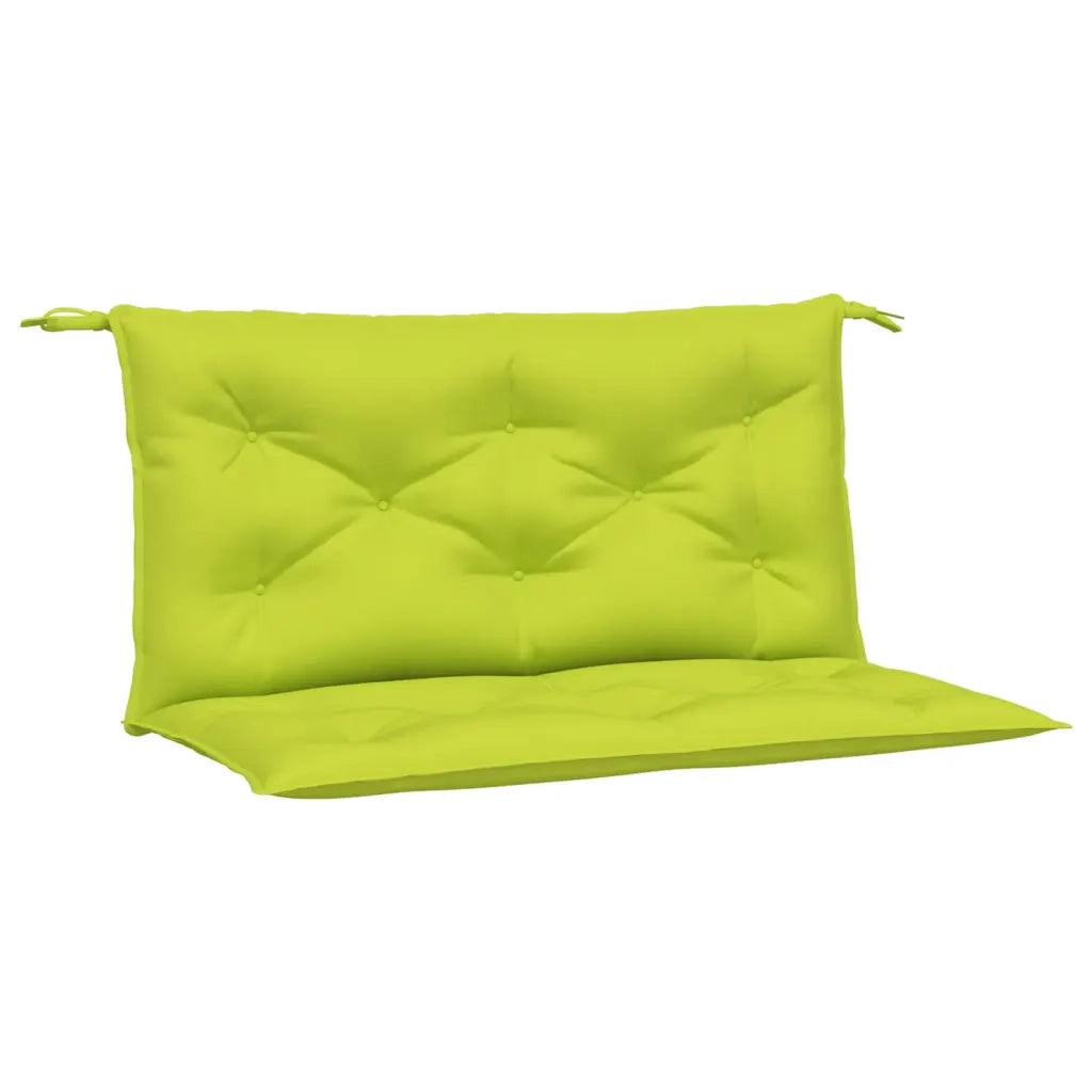 Cuscini per Panca 2 pz-Set di 2 Cuscini per panchina Verde Intenso 100x50x7 cm Tessuto Oxford