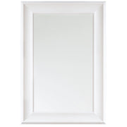 Specchio da parete pensile bianco 61 x 91 cm in materiale sintetico ispirato allo stile minimalista scandinavo