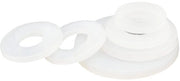 Pakking in Nylon PA66 - 50 pezzi - Plastica bianca - Tuletti di passaggio - Anelli isolanti - Resistenza alla corrosione - Pakking piatti