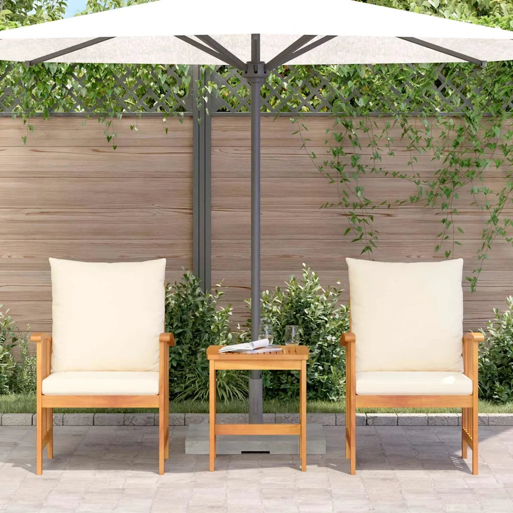 Set Divano da Giardino con cuscino 3 pcs Olio Naturale 4106447