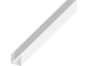 5pz profilo a u alluminio argento cromato mm. 10x16,5x1 mt. 1 cod:ferx.vit53679