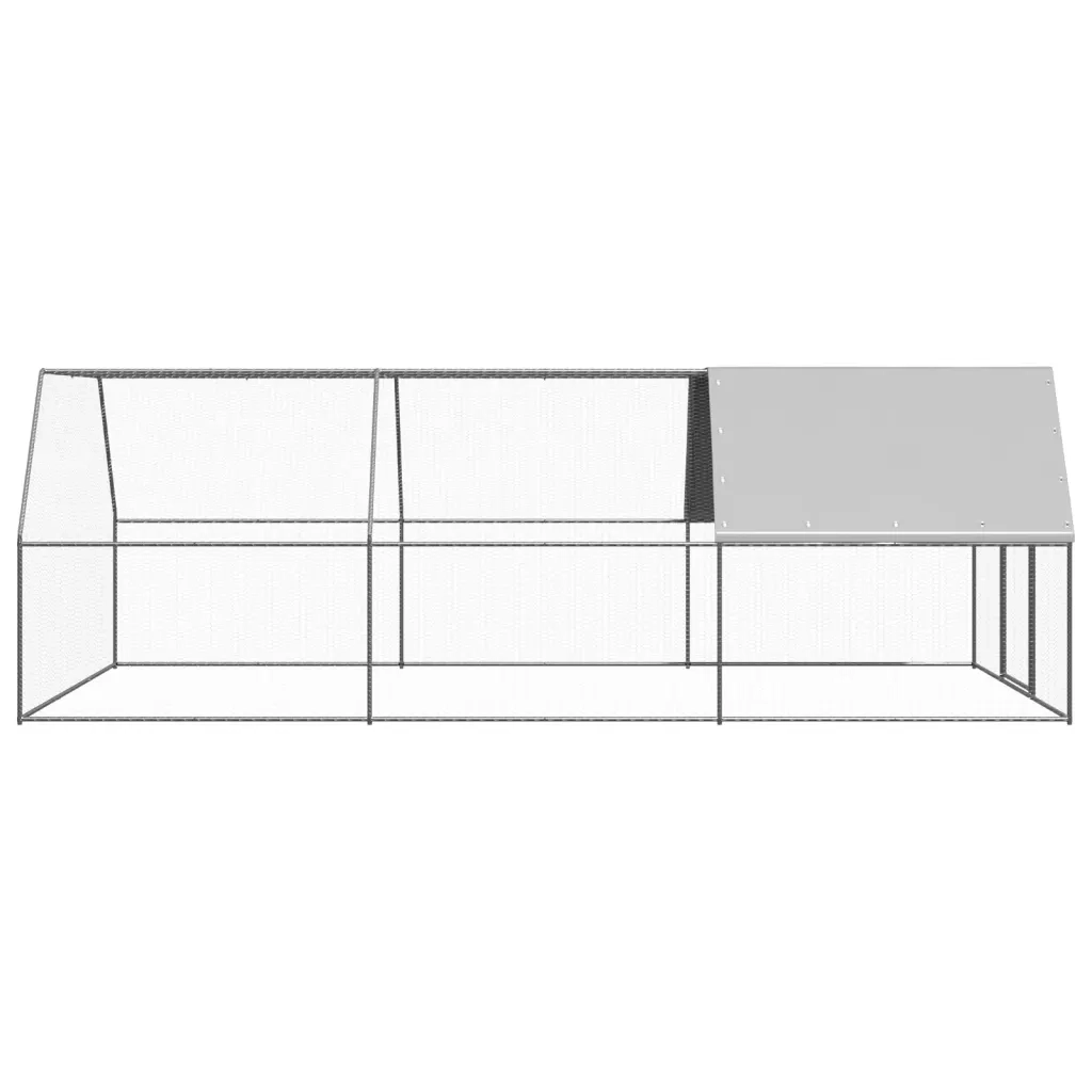 Pollaio per Esterni 3x6x2 m in Acciaio Zincato CFW9601782